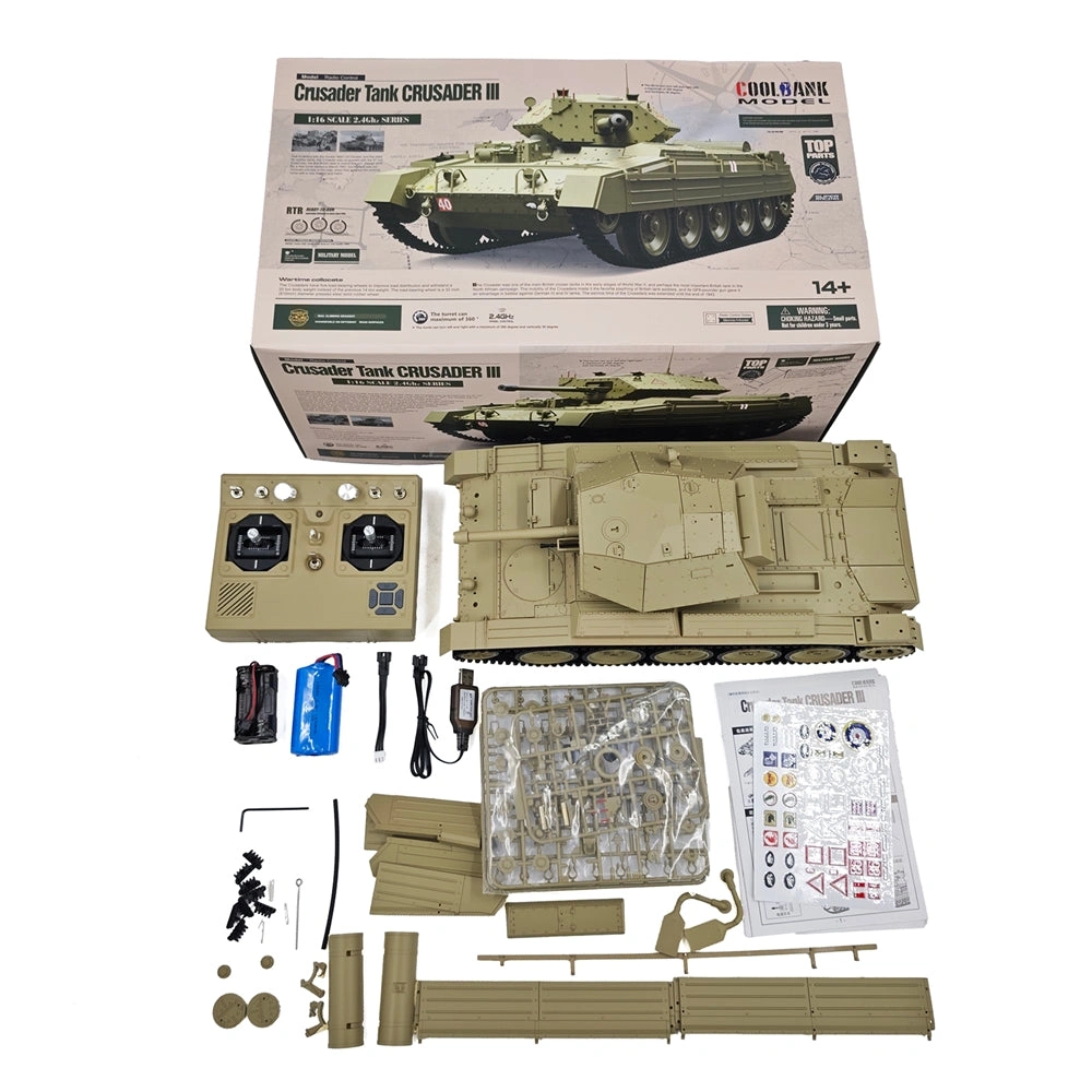 CoolBank G2078 1/16 British Crusader RC Tank – Realistic Action & Sound!